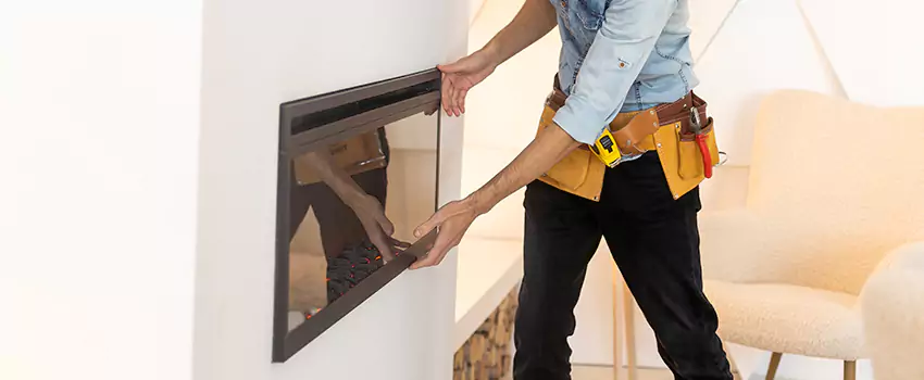 Metal Fireplace Installation in Kentwood, Michigan