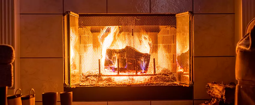 Mendota Hearth Landscape Fireplace Installation in Kentwood, Michigan